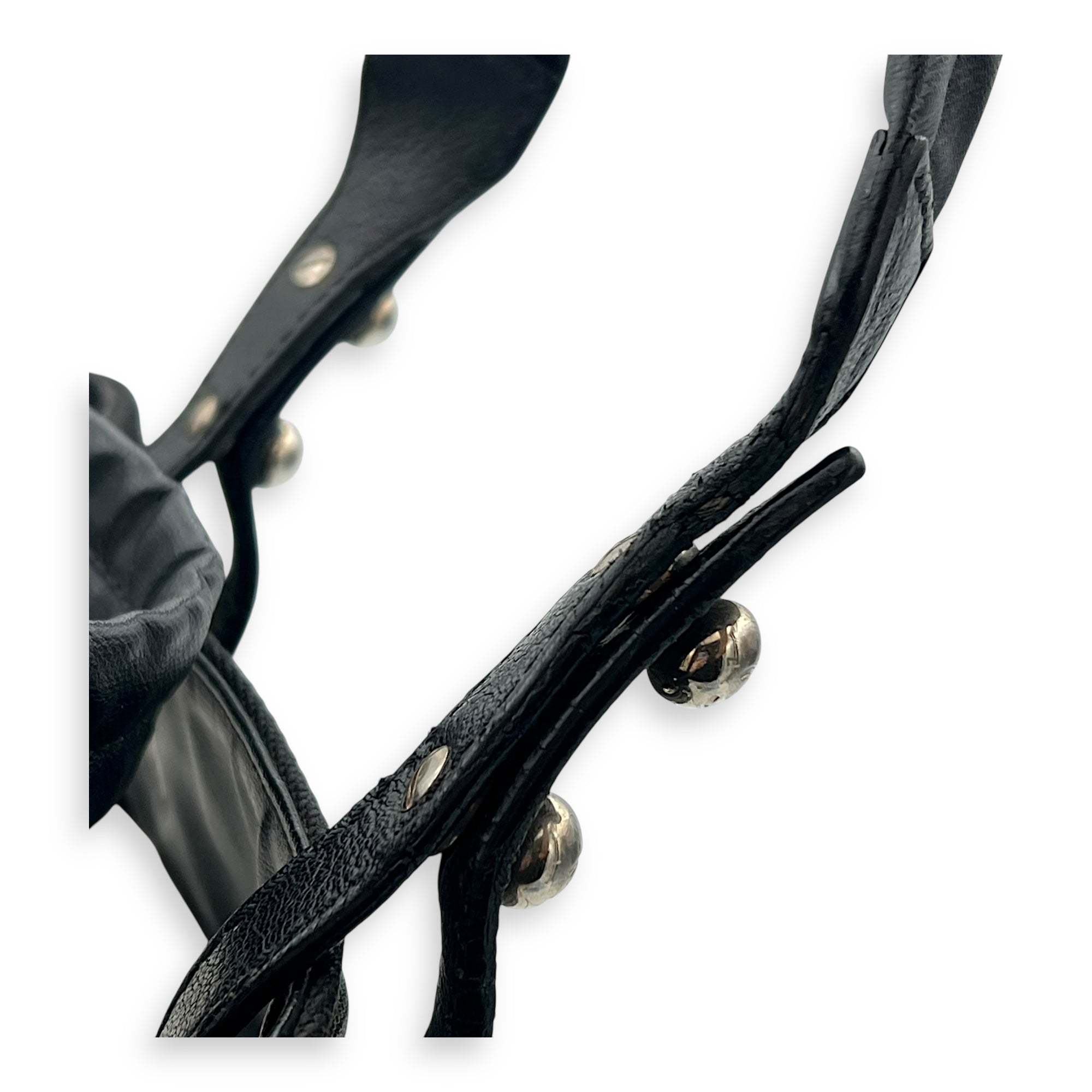 Biarritz Tote Bag Black in Coated Canvas, Silver hardware - Image 14