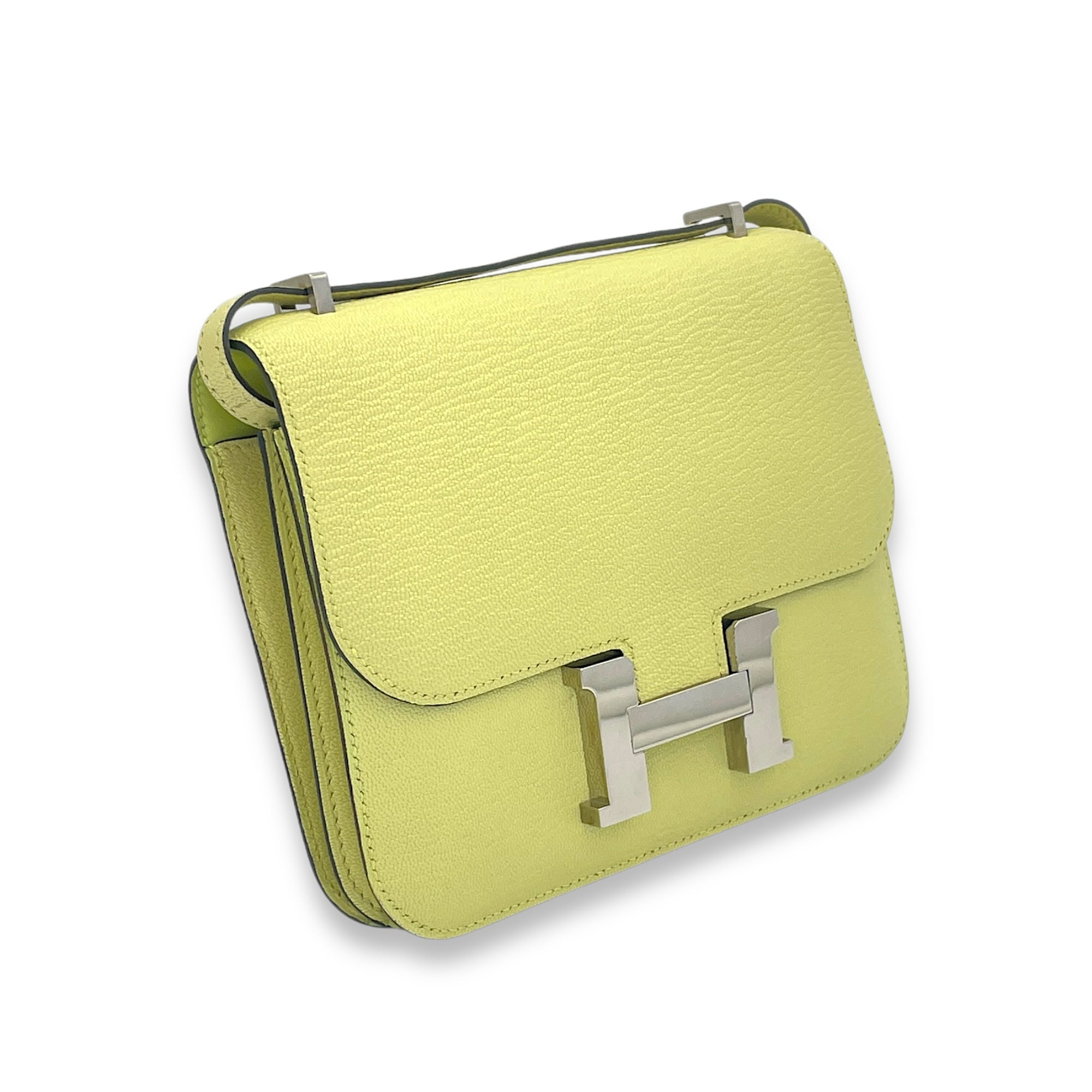 Constance 18 Jaune Bourgeon in Chevre Leather, Palladium hardware - Image 4