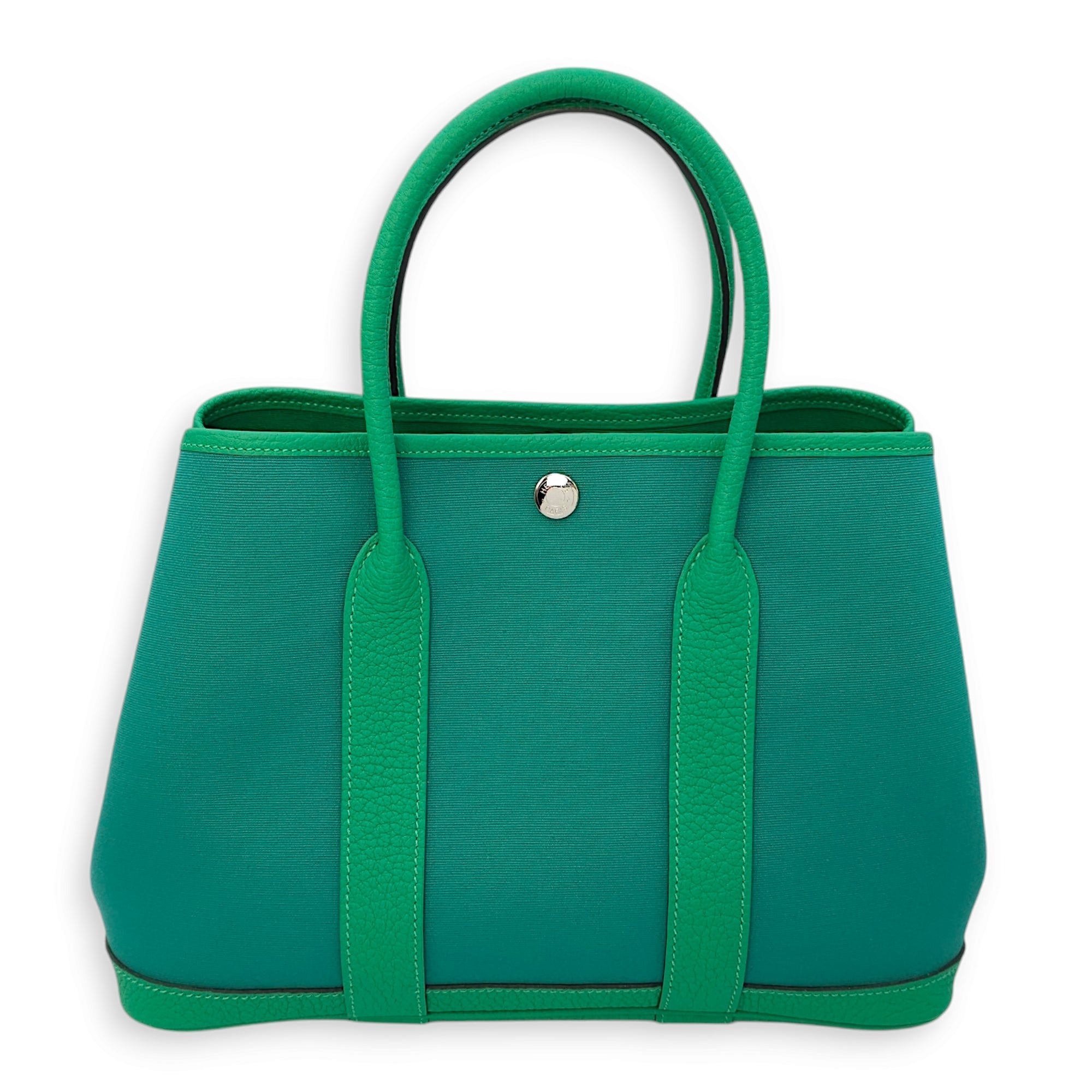 Garden Party 30 Vert Verone/Menthe in Toile/Negond, Palladium hardware - Image 3