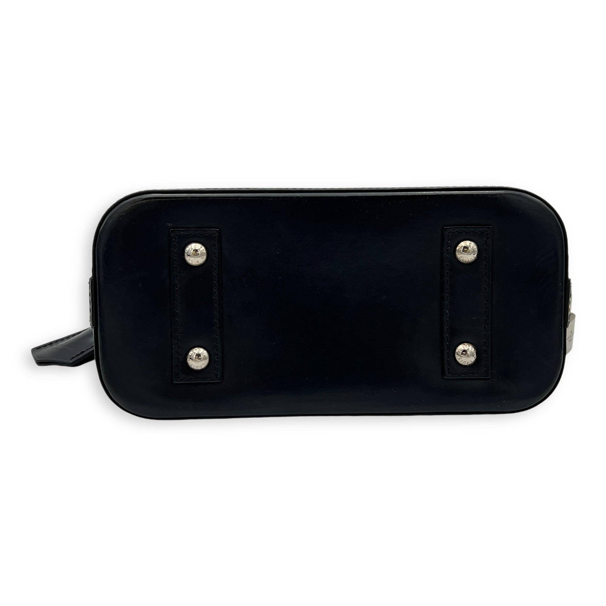 Alma Top Handle Bag BB Black in Epi Leather, Silver hardware - Image 6