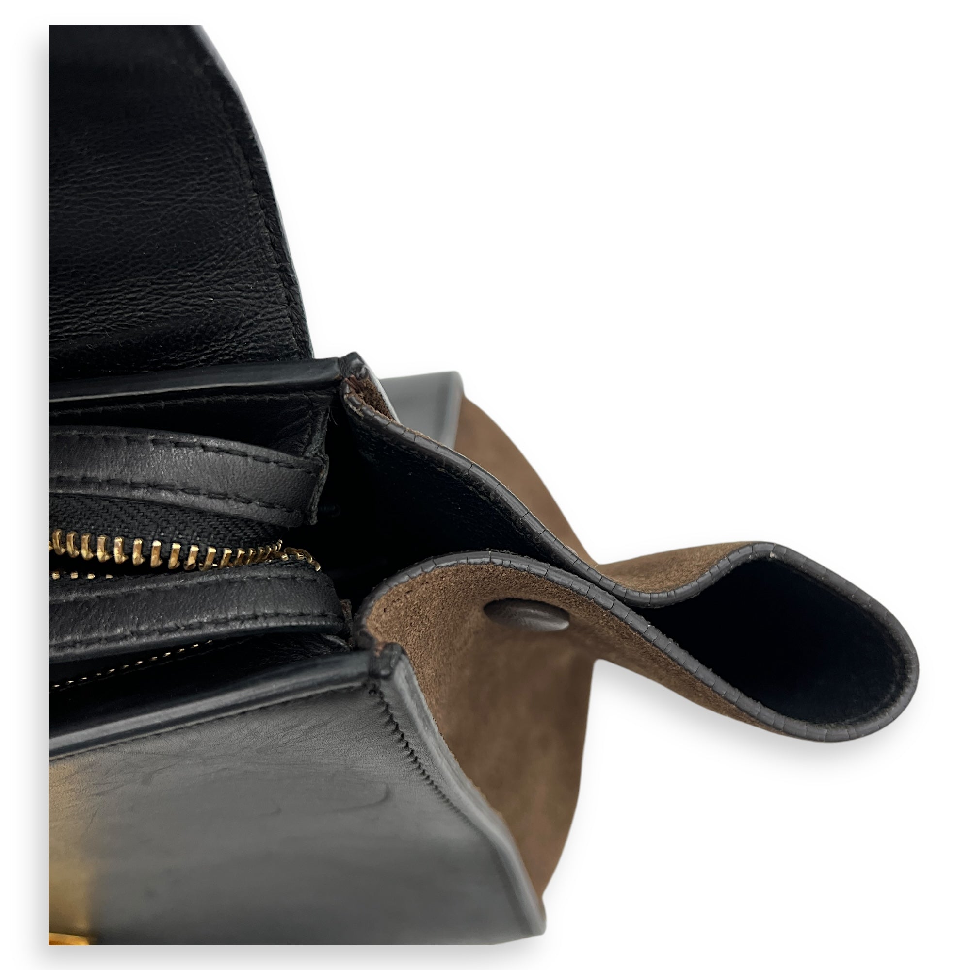 Trapeze Top handle Bag Small Multi-colour in Calfskin , Gold Hardware - Image 14