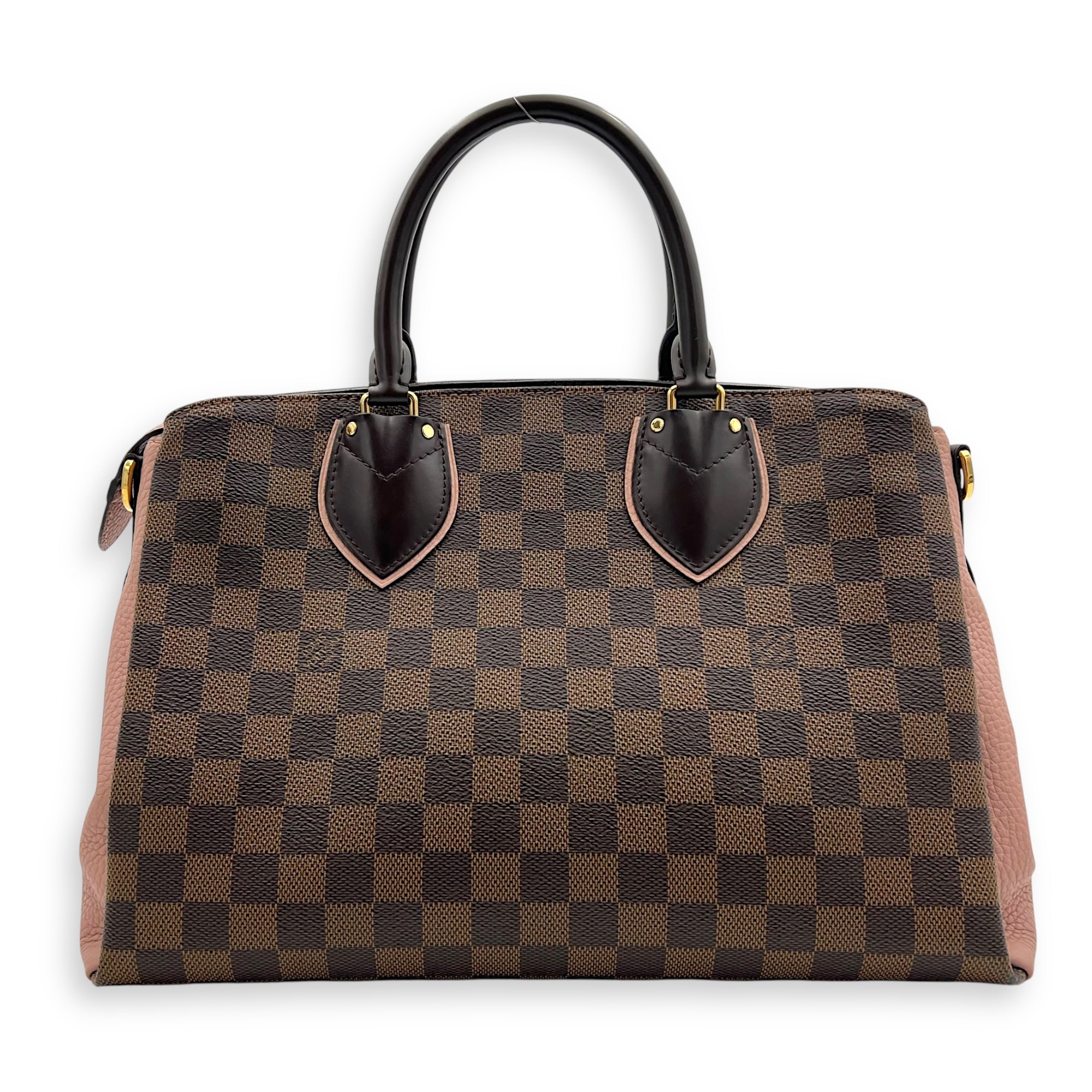 Normandy Top Handle Bag Brown in Coated Canvas, Gold hardware - Image 3