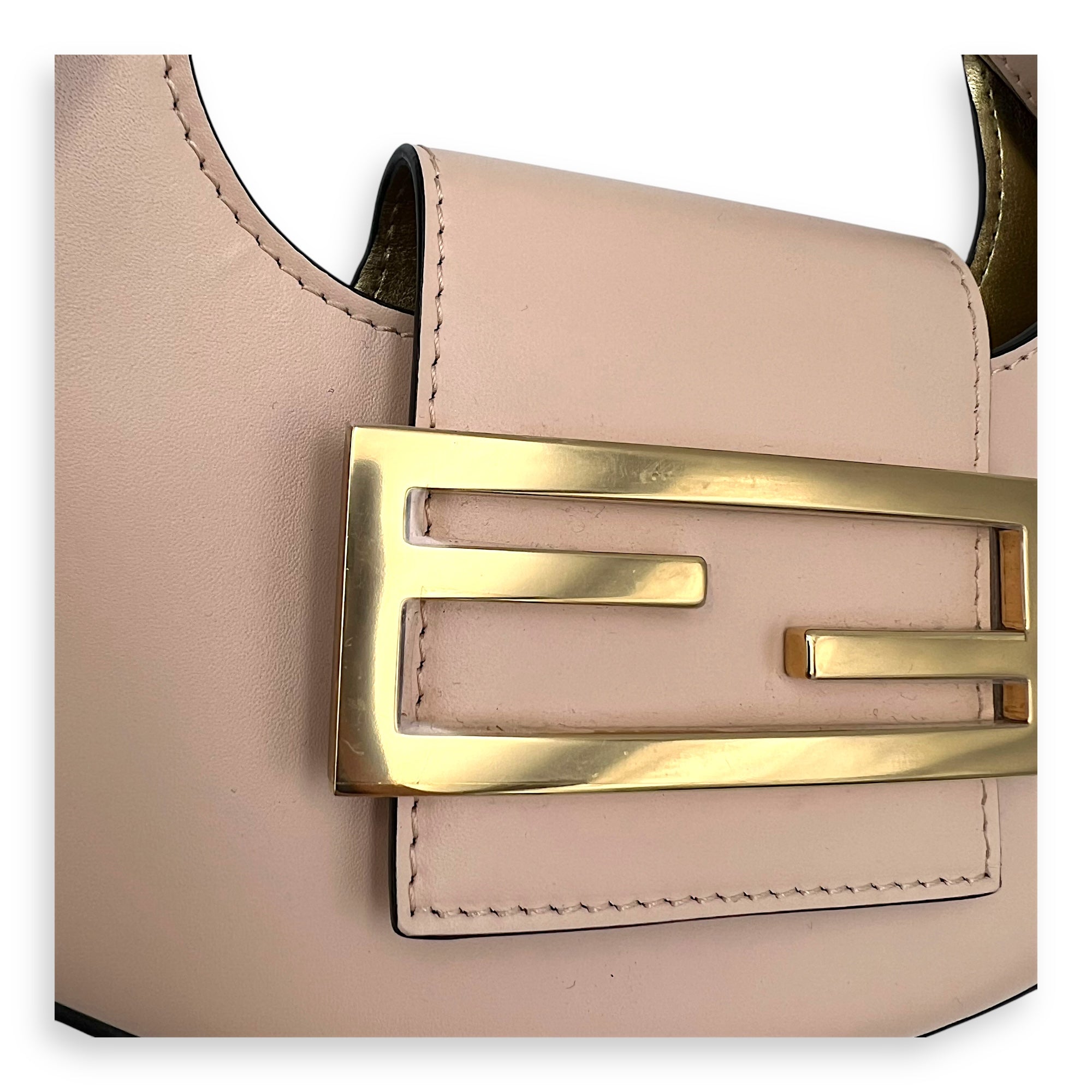 Cookie Mini Top handle bag in Calfskin, Gold Hardware - Image 8