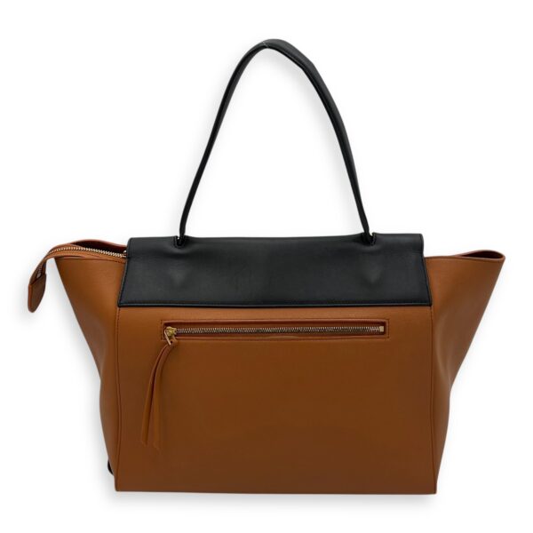 Belt Bag Small Brown Top Handle Bag in Calfskin, Gold hardware - Image 3