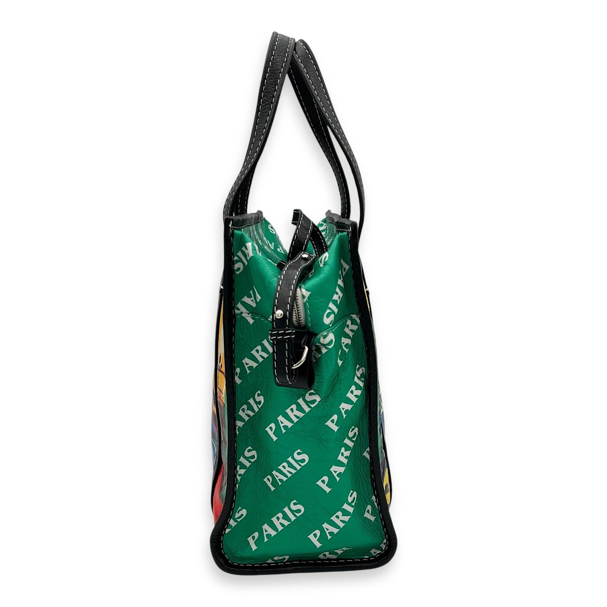 2 way bag Tote Bag Multi-colour in Calfskin, Gold hardware - Image 4