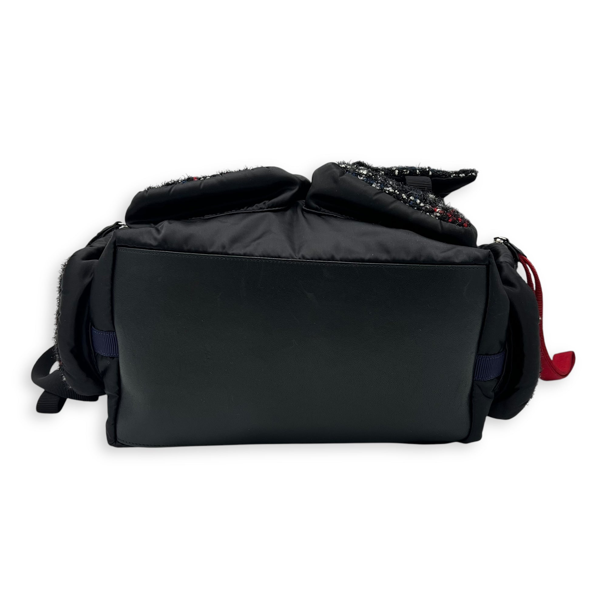 Astronaut Backpack Multi-colour in Tweed, Silver hardware - Image 8