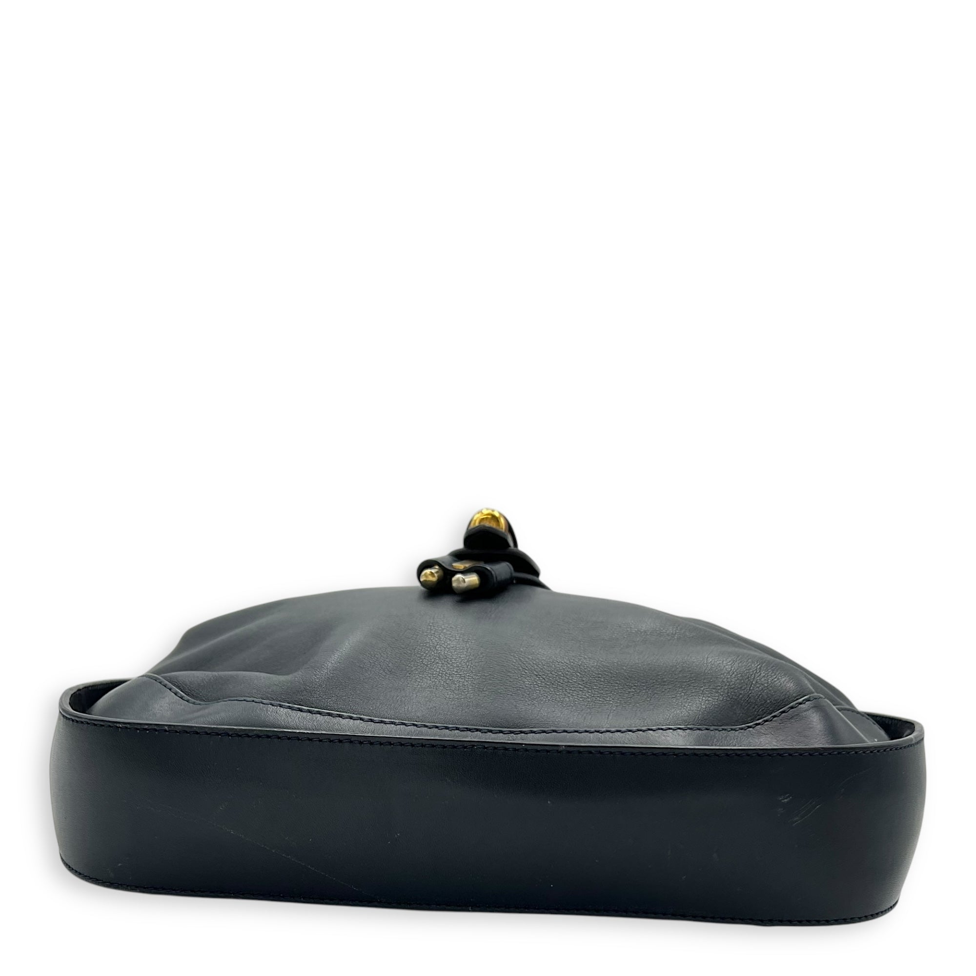 Bamboo Shoulder Bag Blue in Calfskin - Image 6