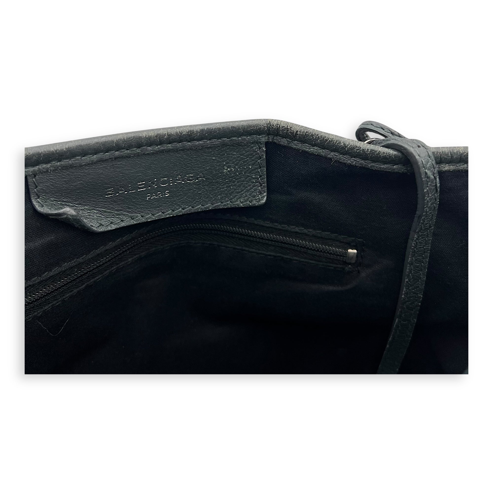 Cabas XS Grey Tote Bag in Calfskin, Silver hardware - Image 13