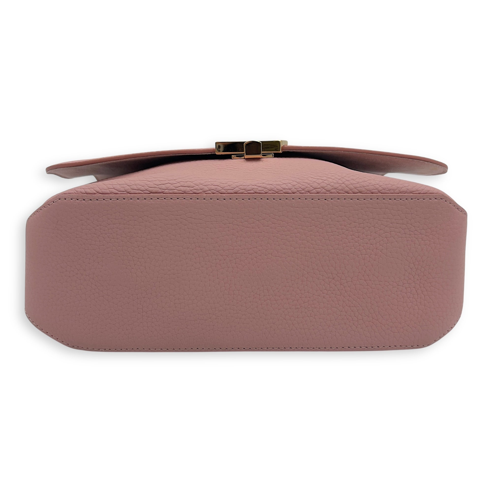 Volta Top Handle Bag Pink in Calfskin, Gold hardware - Image 6