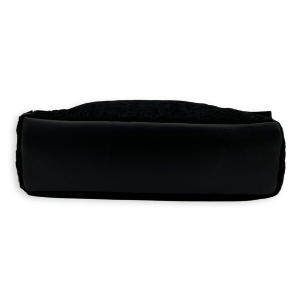 Persian Lamb Black Shoulder Bag in, Silver hardware - Image 6