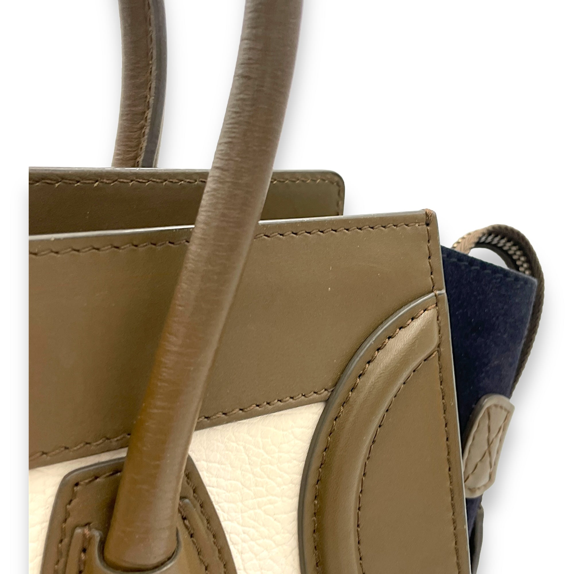 Luggage Top Handle Bag Micro Multi-colour in Calfskin - Image 10