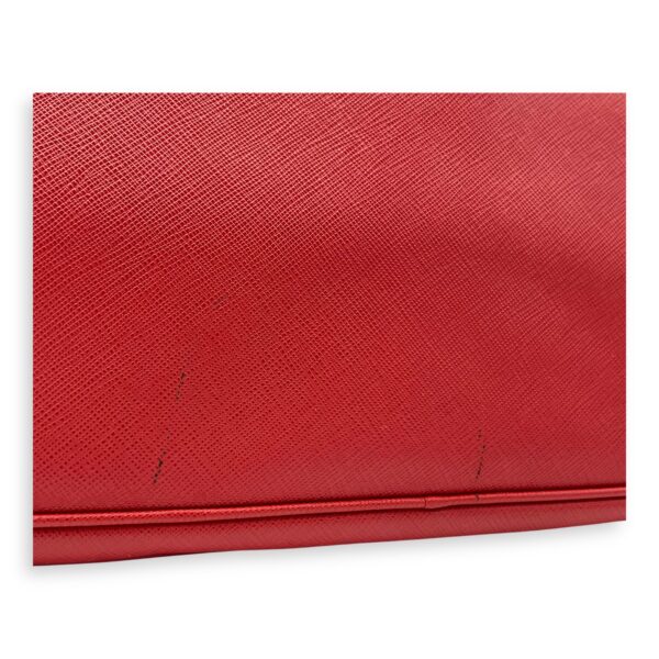 Galleria Top Handle Bag Red in Saffiano Leather, Gold hardware - Image 11