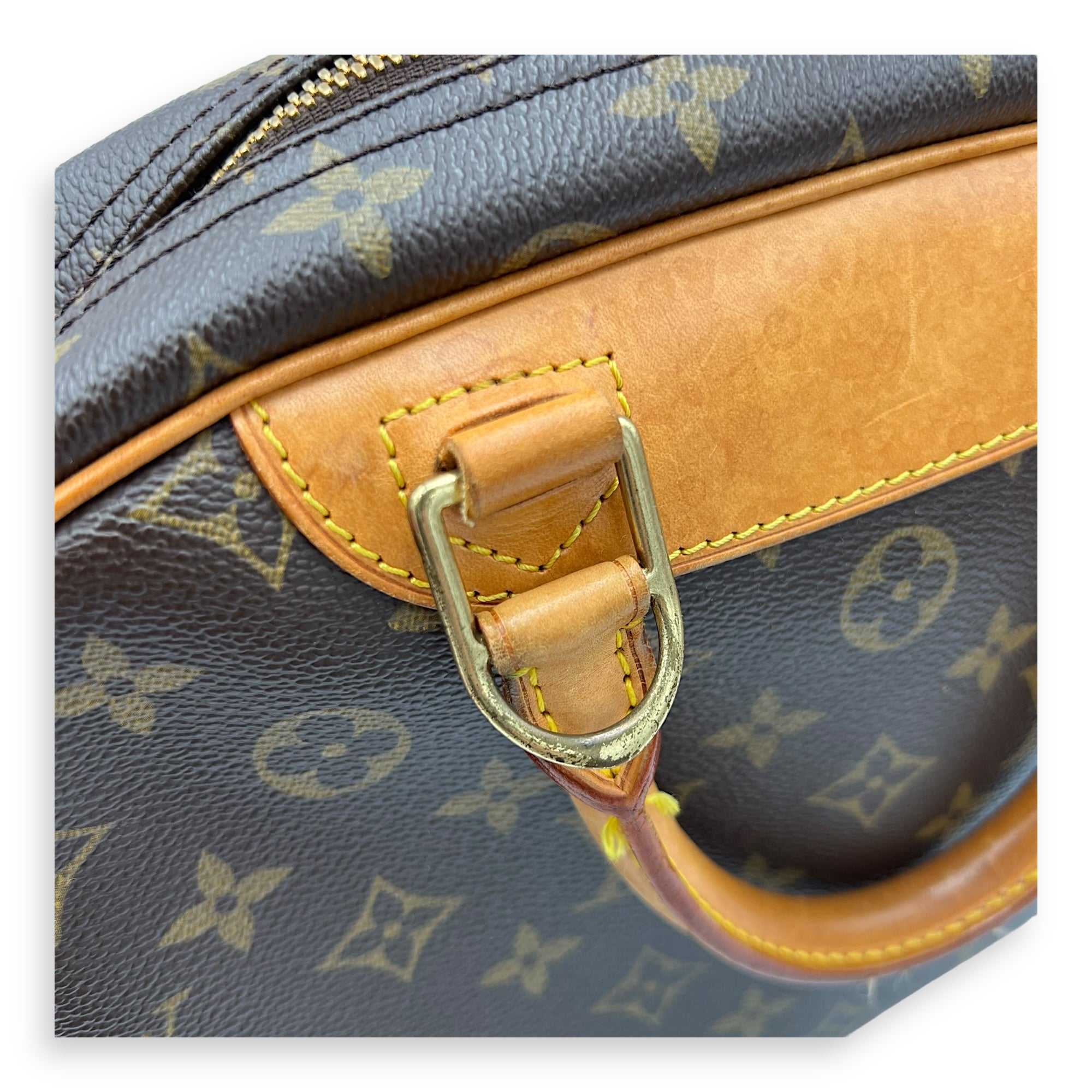 Trouville Top Handle Bag Brown in Monogram Coated Canvas, Gold hardware - Image 7
