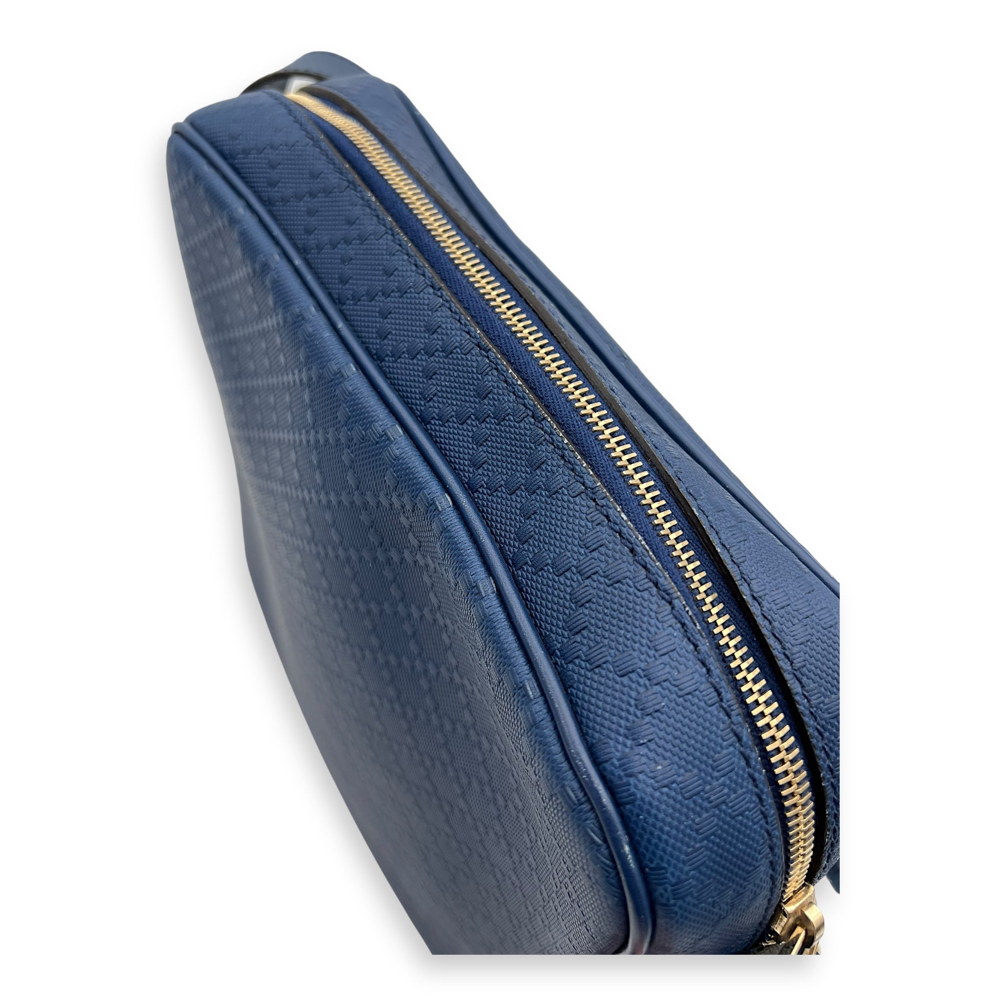 diamante Messenger Blue in Calfskin, Silver hardware - Image 8