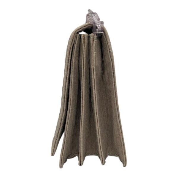 Logo Beige Shoulder Bag in Fabric, Silver hardware - Image 4