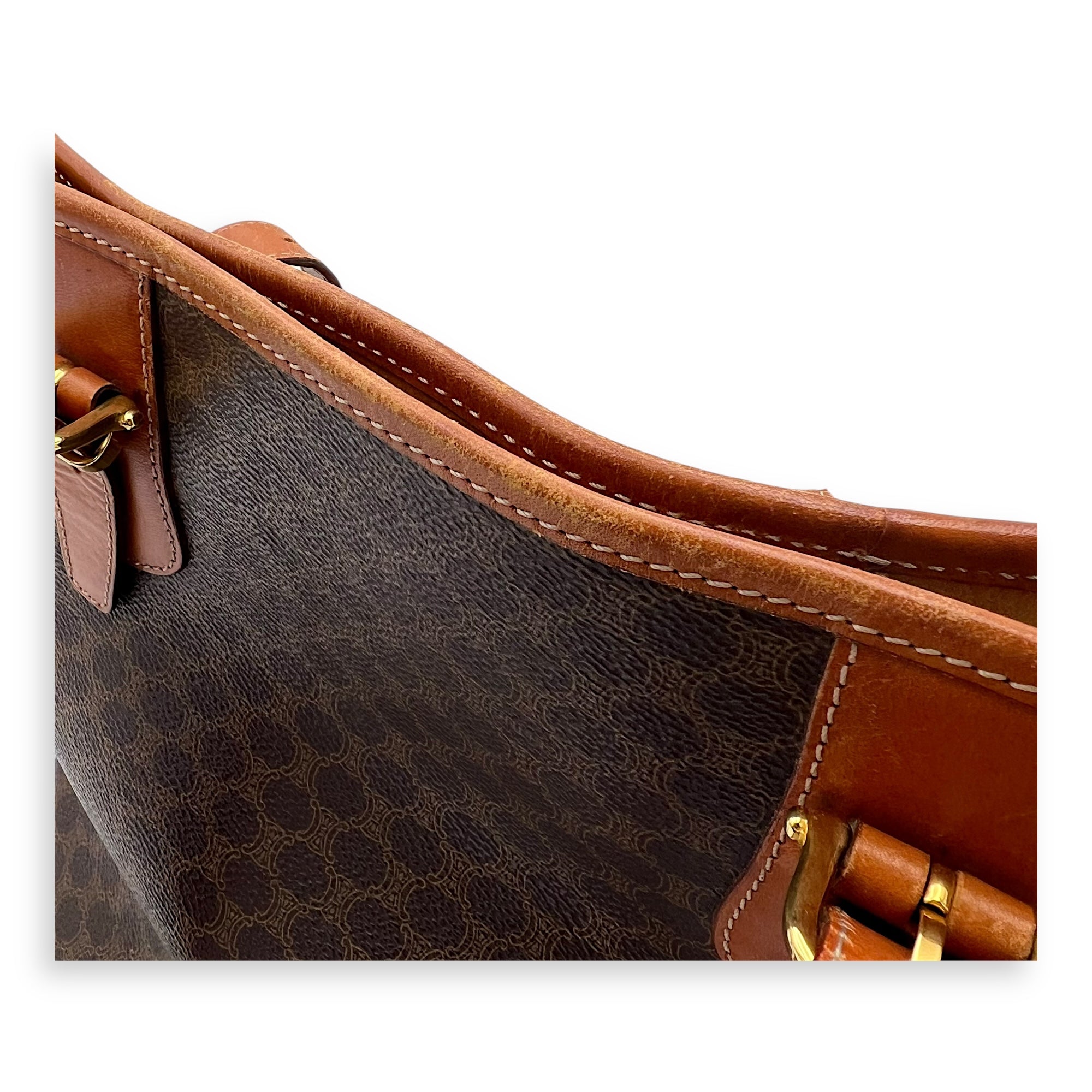 Macadam Shoulder Bag Brown in Coated Canvas, Gold hardware - Image 20