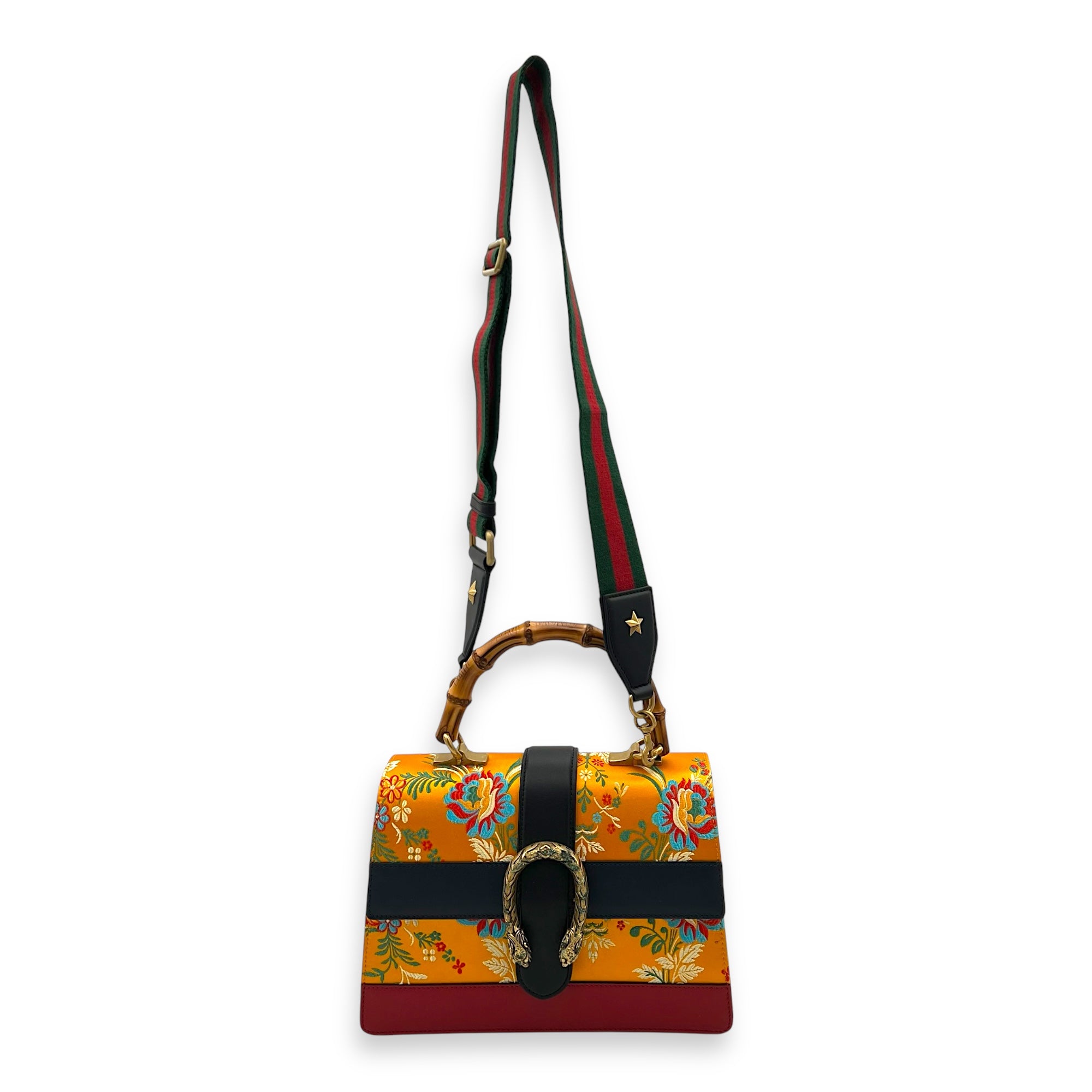 Dionysus Top Handle Bag Multi-colour in Calfskin, Gold hardware - Image 15