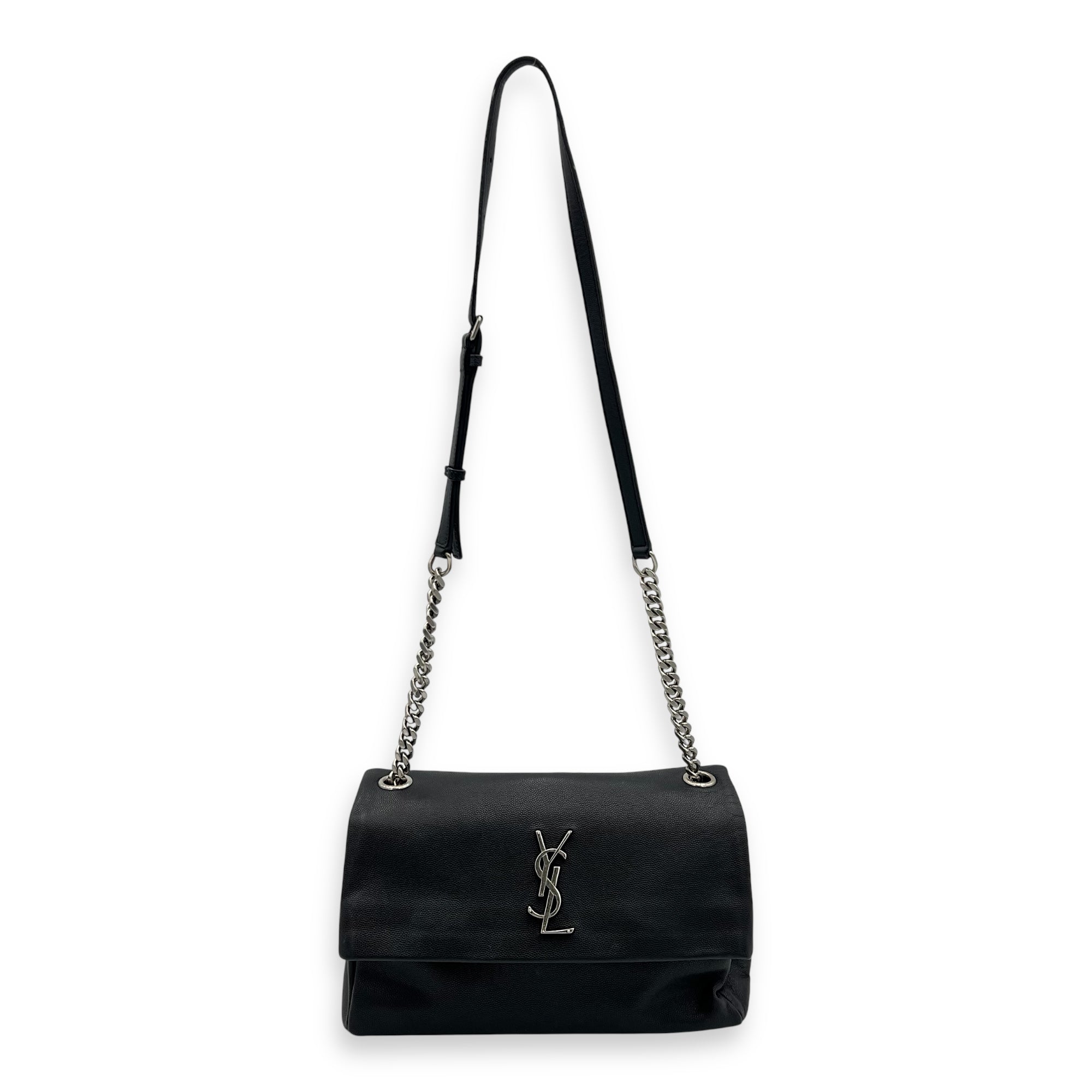 West Hollywood Shoulder Bag Black in Calfskin, Silver hardware - Image 19