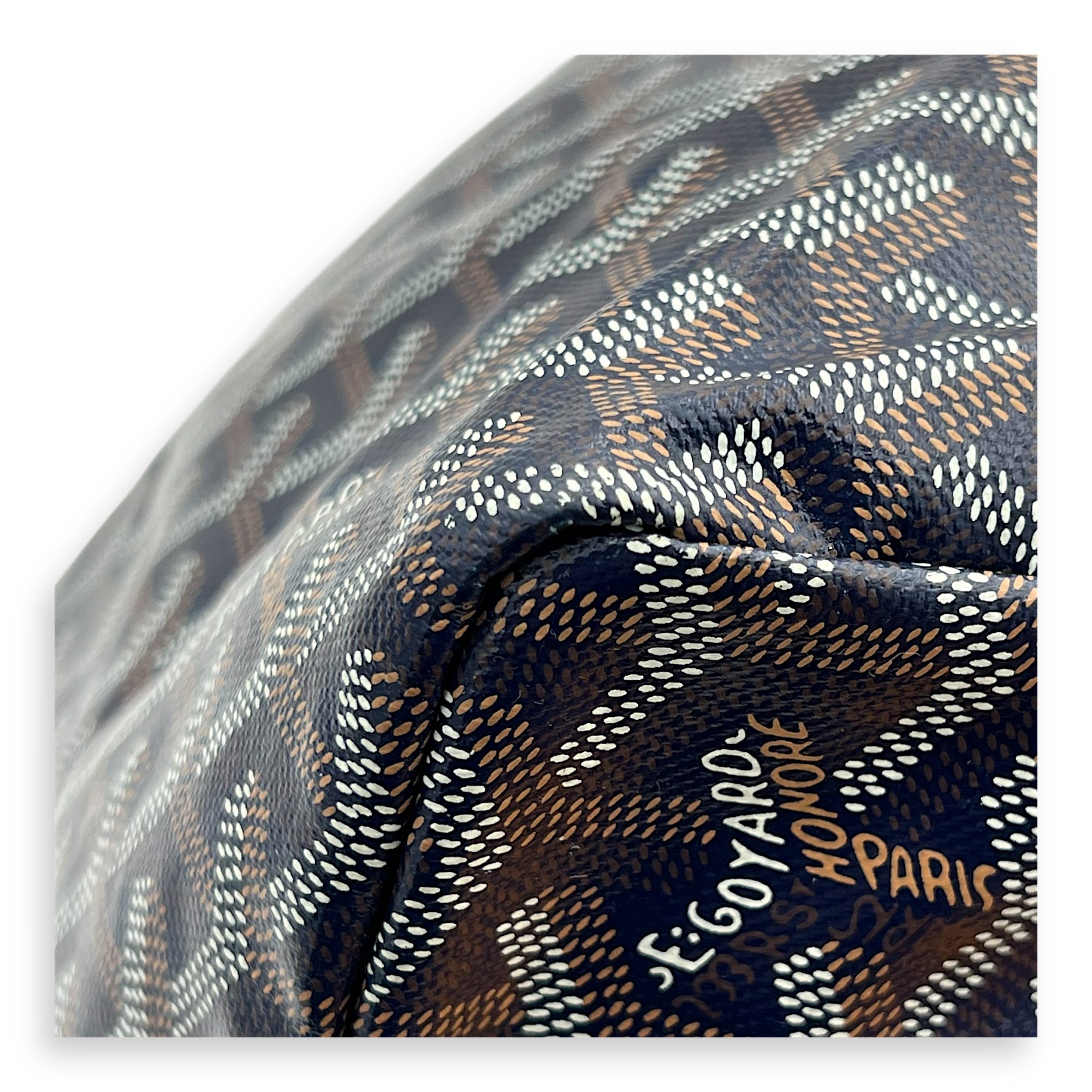 Saint Louis PM Blue Tote Bag in Coated Canvas, Silver hardware - Image 7