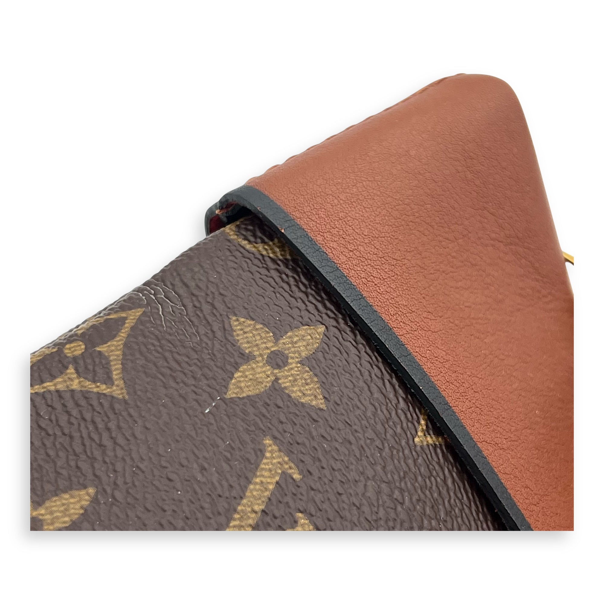 Tuileries Pouch Brown in Monogram Coated Canvas, Gold hardware - Image 11