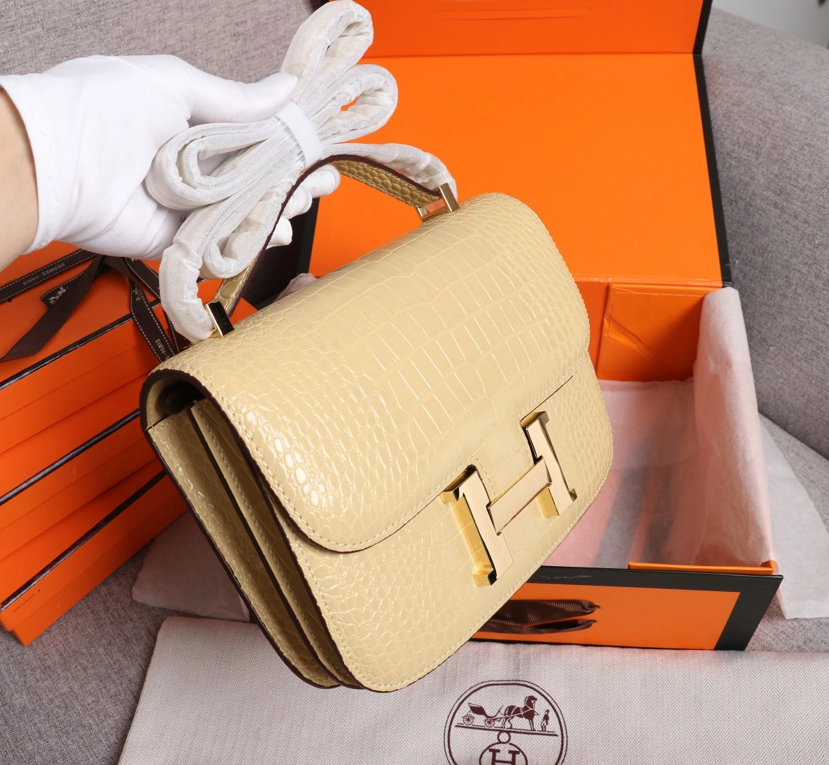 Hermes AAA Quality Messenger Bags For Women Bright 1445